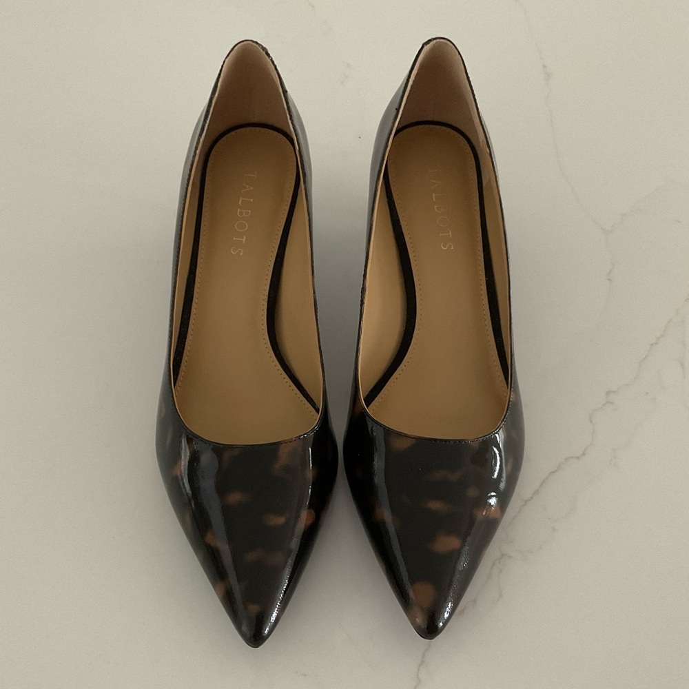 Talbots Tortoiseshell Patterned Heels NWT - image 2